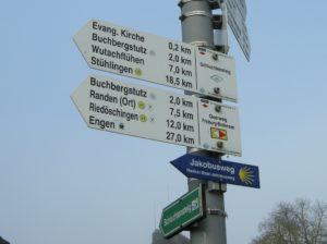 E1 door de Hegau-start in Blumberg